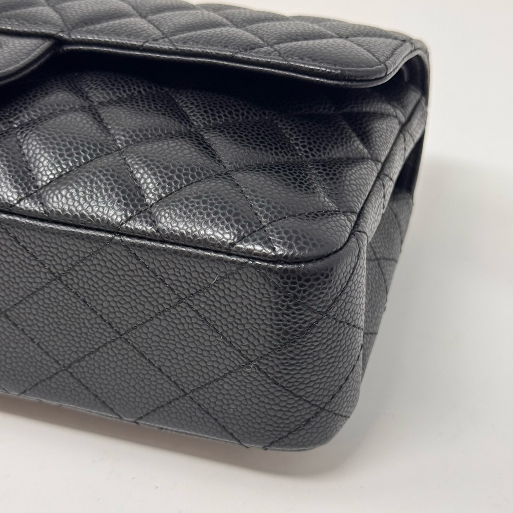 💎💯Authentic CHANEL Classic Black Medium Caviar Double Flap Bag💎 - Picture 6 of 13